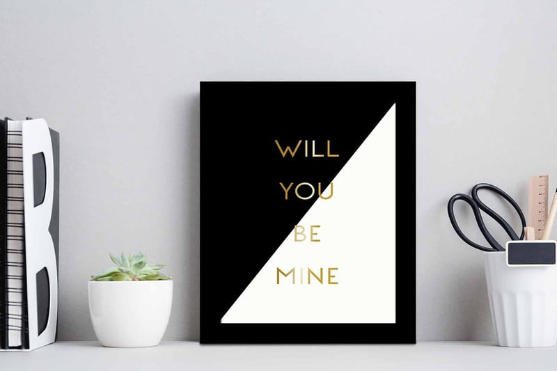 Tavla Sayings med Ram Flerfärgad - 23,5x28,5 cm - Inredning & dekor - Tavlor & konst