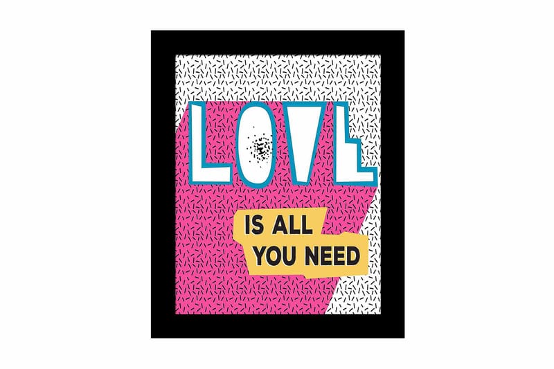 Tavla Sayings med Ram Flerfärgad - 23,5x28,5 cm - Inredning & dekor - Tavlor & konst