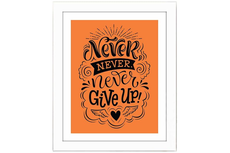 Tavla Sayings med Ram Flerfärgad - 23,5x28,5 cm - Inredning & dekor - Tavlor & konst