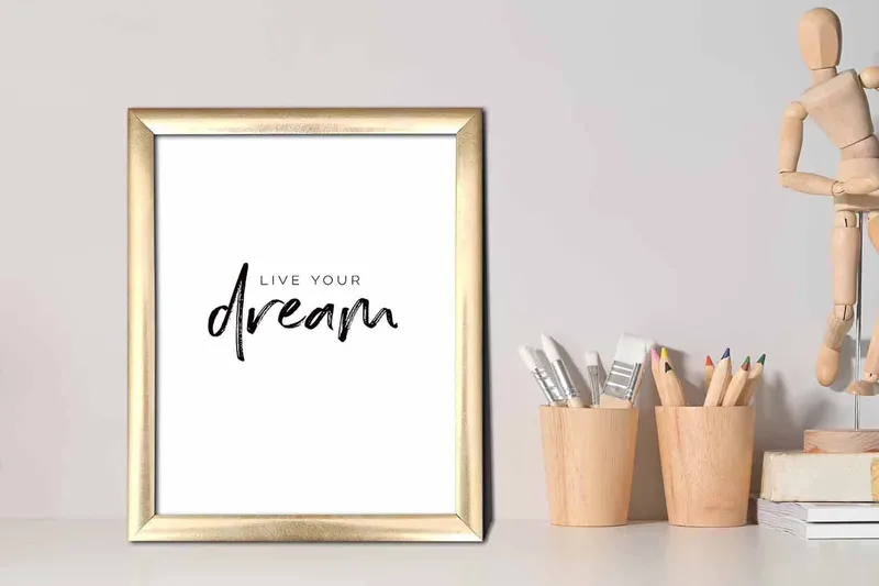 Tavla Sayings med Ram Flerfärgad - 23,5x28,5 cm - Inredning & dekor - Tavlor & konst