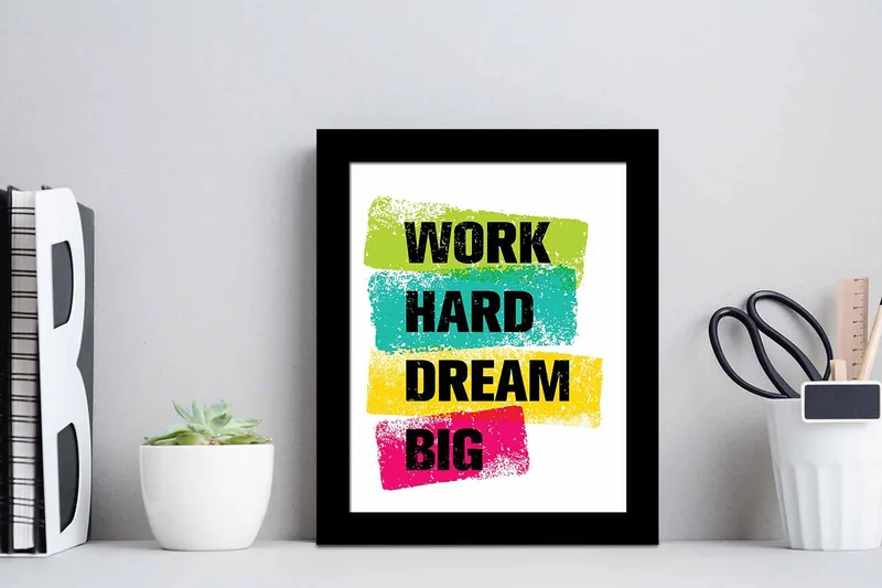 Tavla Sayings med Ram Flerfärgad - 23,5x28,5 cm - Inredning & dekor - Tavlor & konst