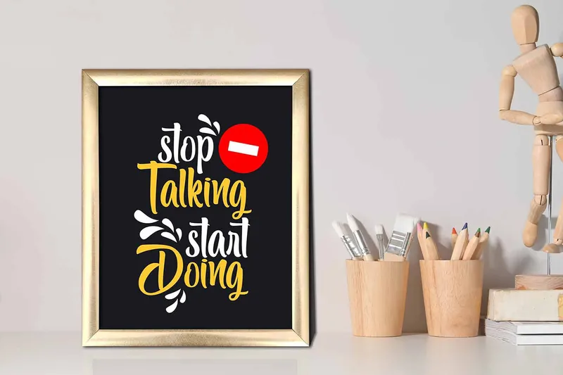 Tavla Sayings med Ram Flerfärgad - 23,5x28,5 cm - Inredning & dekor - Tavlor & konst