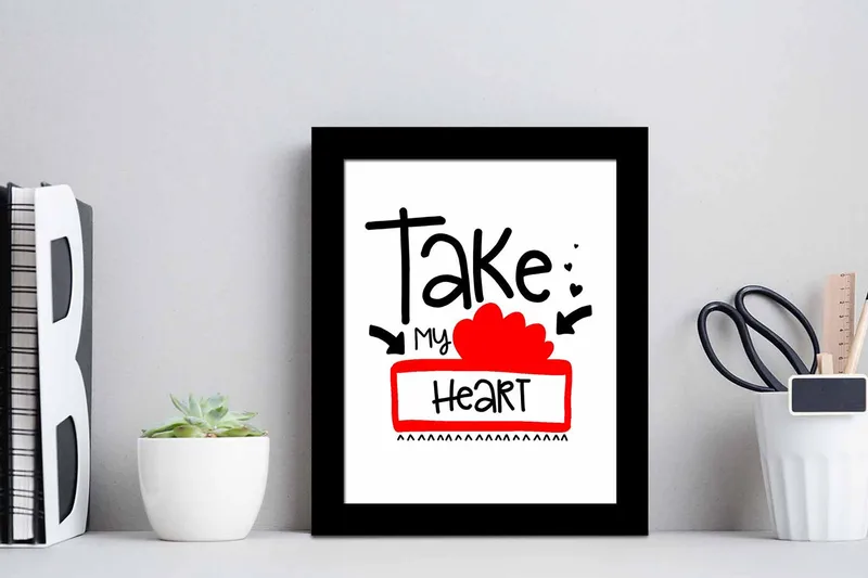 Tavla Sayings med Ram Flerfärgad - 23,5x28,5 cm - Inredning & dekor - Tavlor & konst