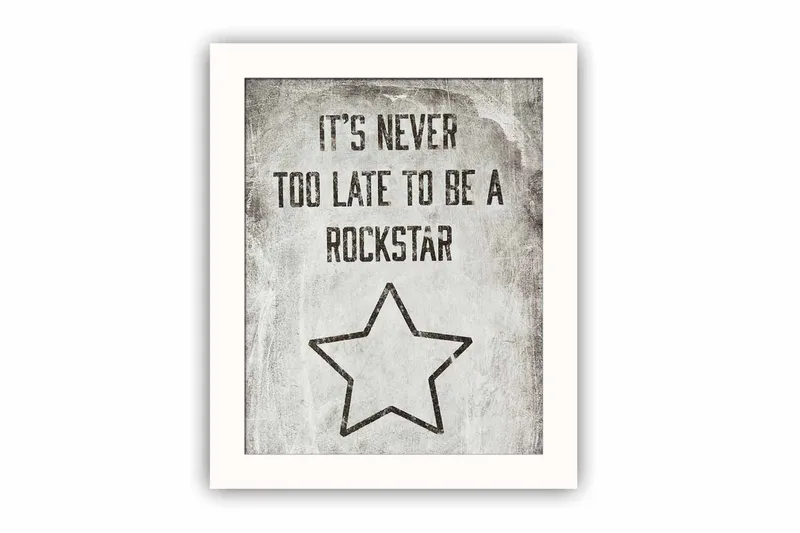 Tavla Sayings med Ram Flerfärgad, 23,5x28,5 cm