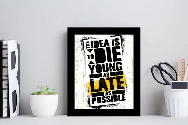 Tavla Sayings med Ram Flerfärgad - 23,5x28,5 cm - Inredning & dekor - Tavlor & konst