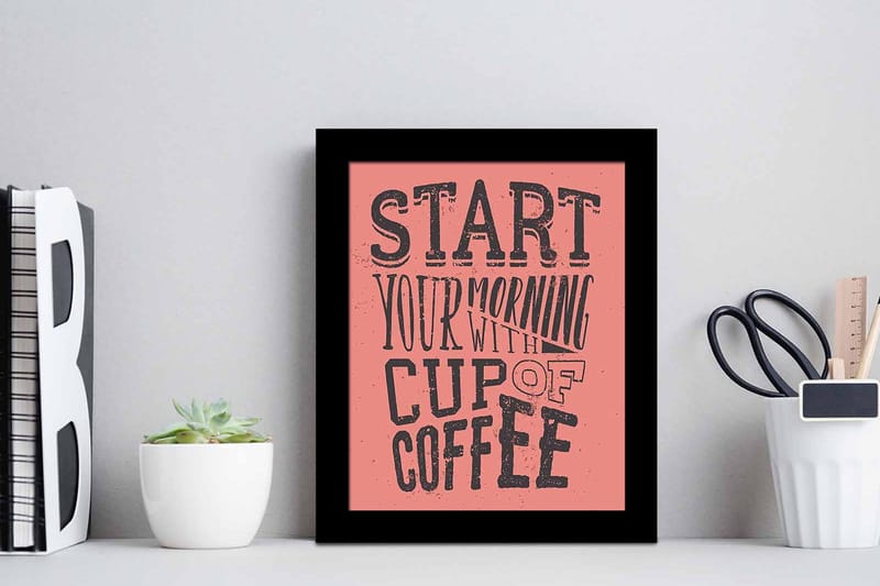 Tavla Sayings med Ram Flerfärgad - 23,5x28,5 cm - Inredning & dekor - Tavlor & konst