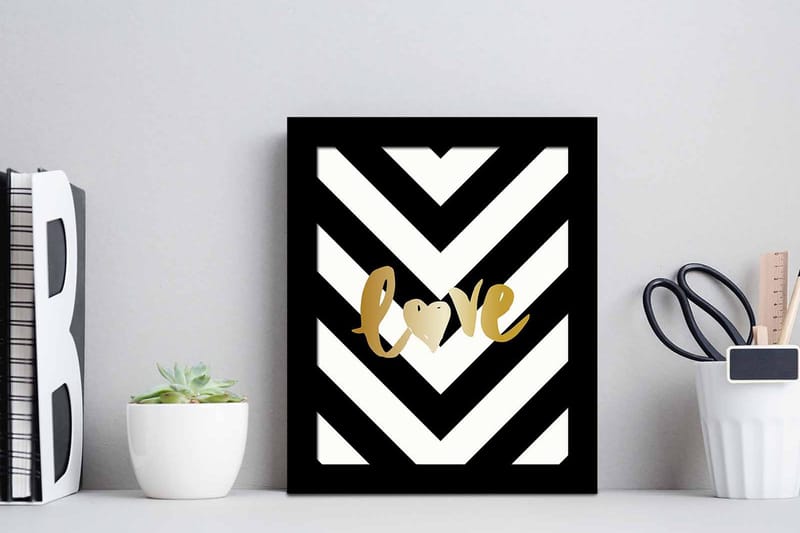 Tavla Sayings med Ram Flerfärgad - 23,5x28,5 cm - Inredning & dekor - Tavlor & konst