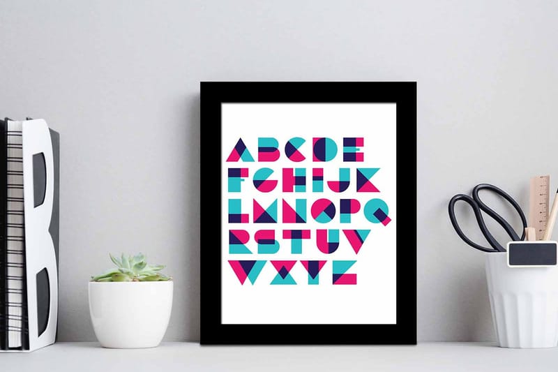 Tavla Sayings med Ram Flerfärgad - 23,5x28,5 cm - Inredning & dekor - Tavlor & konst