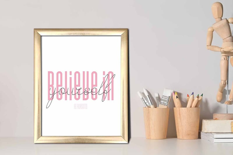 Tavla Sayings med Ram Flerfärgad - 23,5x28,5 cm - Inredning & dekor - Tavlor & konst