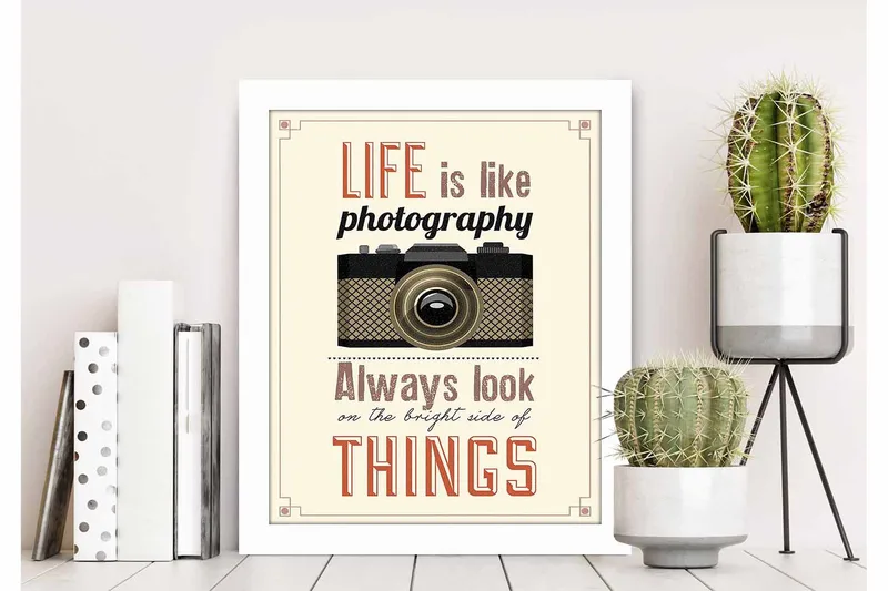 Tavla Sayings med Ram Flerfärgad - 23,5x28,5 cm - Inredning & dekor - Tavlor & konst