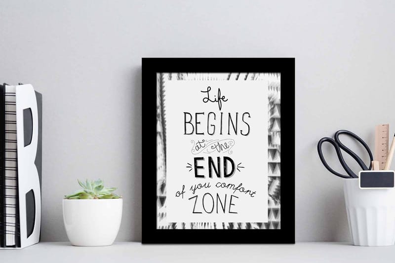 Tavla Sayings med Ram Flerfärgad - 23,5x28,5 cm - Inredning & dekor - Tavlor & konst