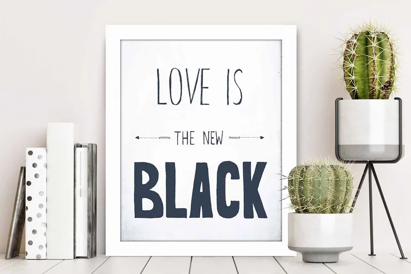 Tavla Sayings med Ram Flerfärgad - 23,5x28,5 cm - Inredning & dekor - Tavlor & konst