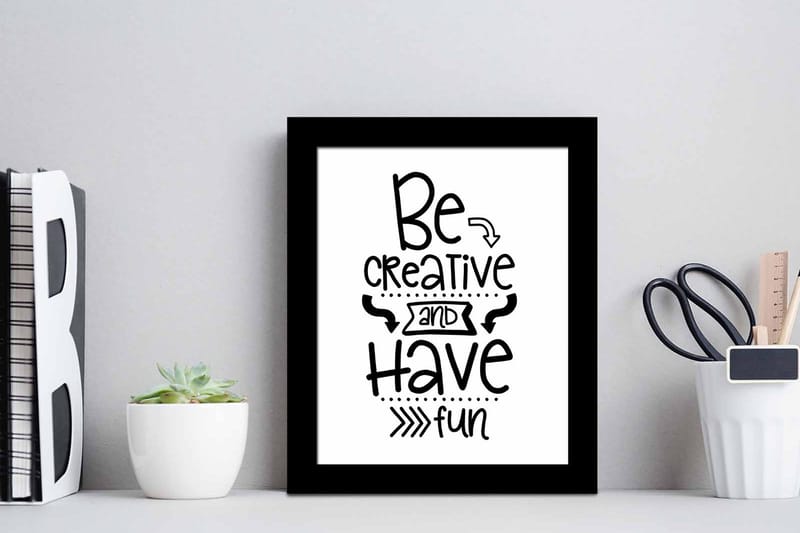 Tavla Sayings med Ram Flerfärgad - 23,5x28,5 cm - Inredning & dekor - Tavlor & konst