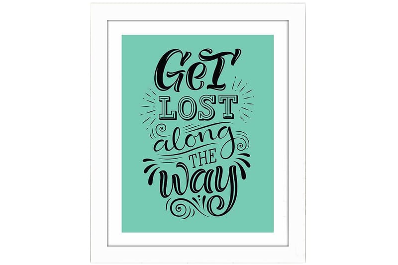 Tavla Sayings med Ram Flerfärgad - 23,5x28,5 cm - Inredning & dekor - Tavlor & konst