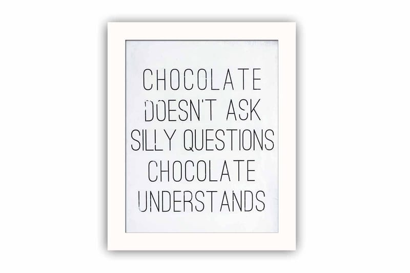 Tavla Sayings med Ram Flerfärgad, 23,5x28,5 cm