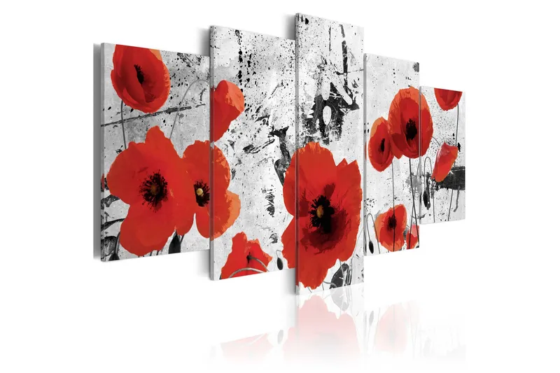 Tavla Scarlet Flowers 200x100, Artgeist sp. z o. o.