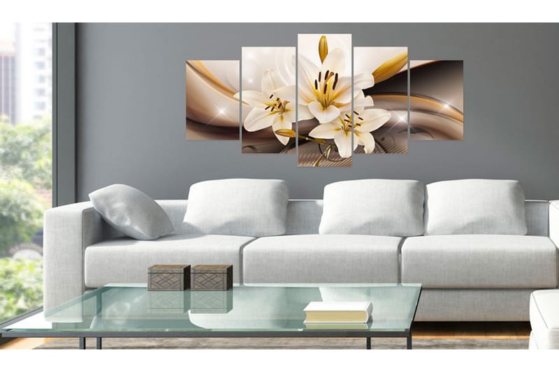 Tavla Shiny Lily 100x50 - Artgeist sp. z o. o. - Inredning & dekor - Tavlor & konst - Canvastavla