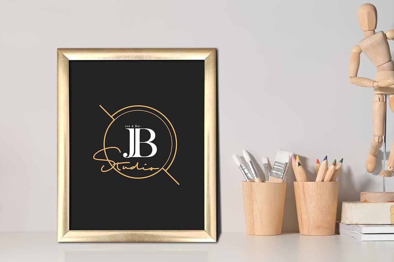 Tavla Sign med Ram Flerfärgad - 23,5x28,5 cm - Inredning & dekor - Tavlor & konst