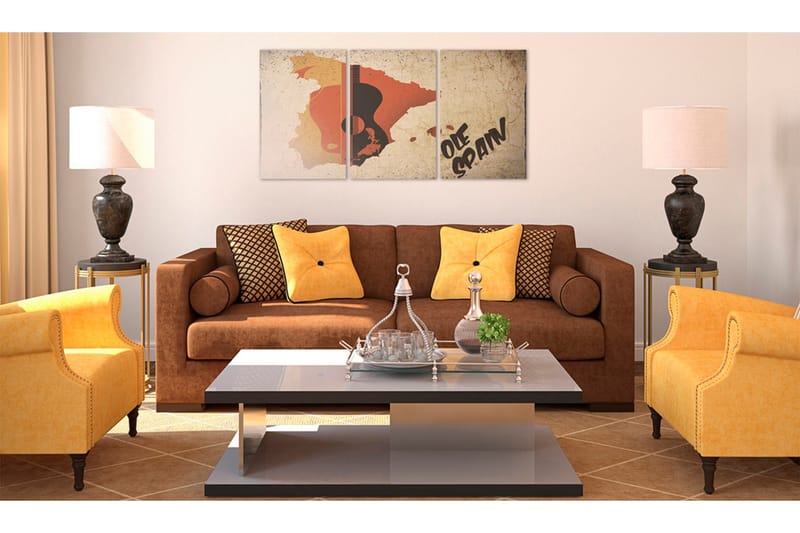 Tavla Spanien Gitarr Och Flamenco 120x60 - Artgeist sp. z o. o. - Inredning & dekor - Tavlor & konst - Canvastavla
