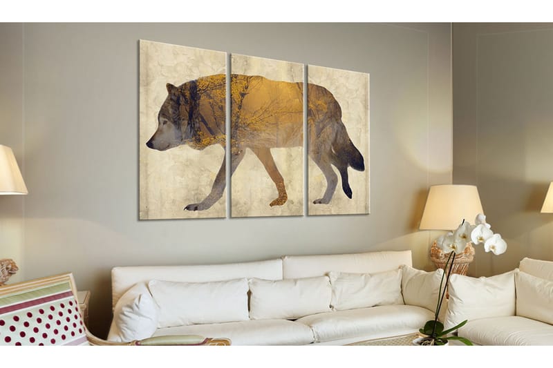 Tavla The Wandering Wolf 60x40 - Artgeist sp. z o. o. - Inredning & dekor - Tavlor & konst - Canvastavla