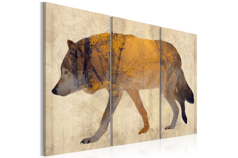 Tavla The Wandering Wolf 60x40, Artgeist sp. z o. o.