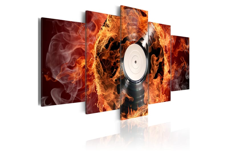 Tavla Vinyl On Fire 200x100, Artgeist sp. z o. o.