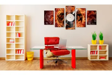 Tavla Vinyl On Fire 200x100 - Artgeist sp. z o. o. - Inredning & dekor - Tavlor & konst - Canvastavla