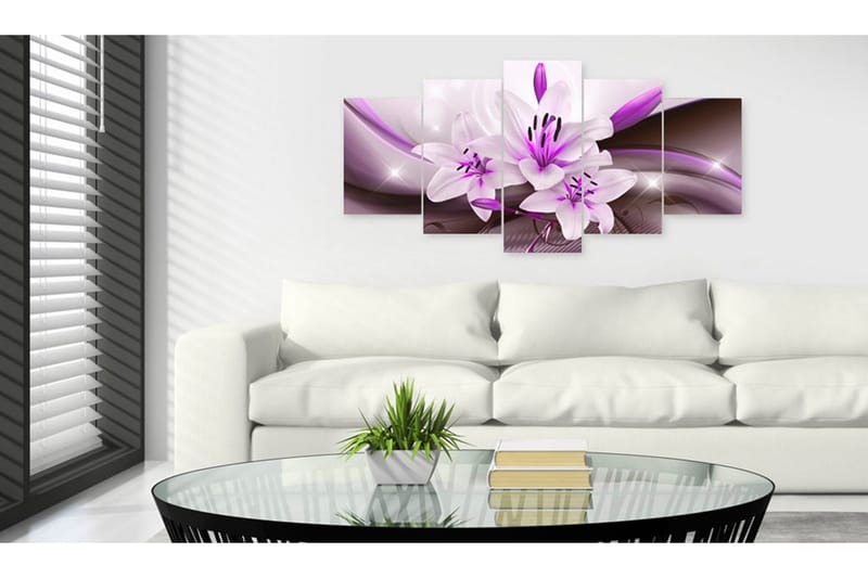 Tavla Violet Desert Lily 100x50 - Artgeist sp. z o. o. - Inredning & dekor - Tavlor & konst - Canvastavla
