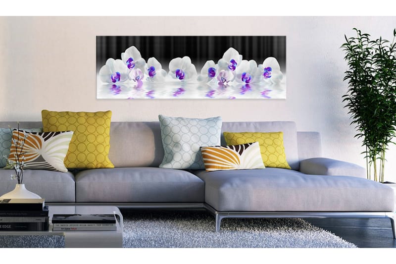 Tavla Water Orchids 135x45 - Artgeist sp. z o. o. - Inredning & dekor - Tavlor & konst - Canvastavla