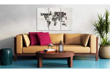 Tavla What A Wonderful World Triptych 60x40 - Artgeist sp. z o. o. - Inredning & dekor - Tavlor & konst - Canvastavla