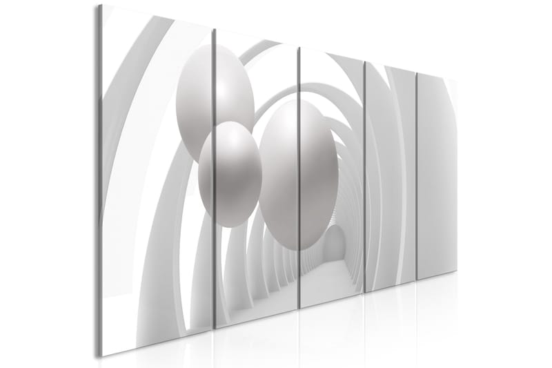 Tavla White Tunnel 5 Parts Narrow 225x90, Artgeist sp. z o. o.