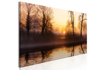 Tavla Winter Sunset (1 Part) Narrow 135x45 - Inredning & dekor - Tavlor & konst - Canvastavla