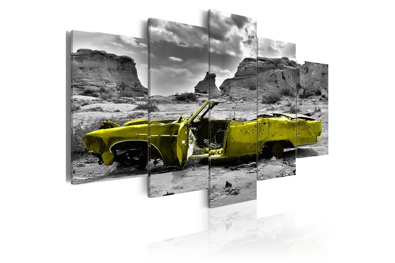 Tavla Yellow Car 100x50, Artgeist sp. z o. o.