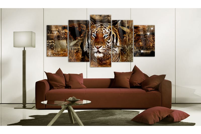 Tavla På Akryl Golden Jungle 200X100 Brun|Flerfärgad - Artgeist sp. z o. o. - Inredning & dekor - Tavlor & konst