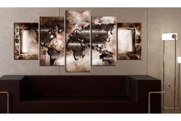 Tavla Platinum Map 100x50 - Artgeist sp. z o. o. - Inredning & dekor - Tavlor & konst - Canvastavla