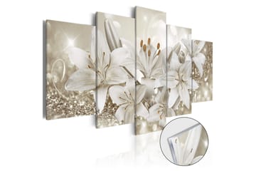 Tavla På Akryl Queen Of Winter 200X100 Beige|Vit