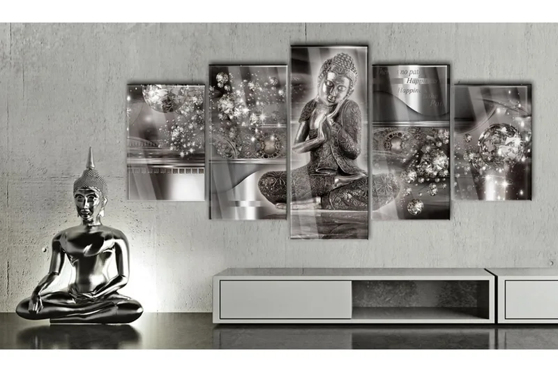 Tavla På Akryl Silver Serenity 100x50 - Artgeist sp. z o. o. - Inredning & dekor - Tavlor & konst