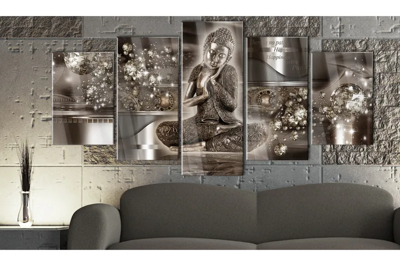 Tavla På Akryl Inner Harmony 100X50 Brun|Brons - Artgeist sp. z o. o. - Inredning & dekor - Tavlor & konst