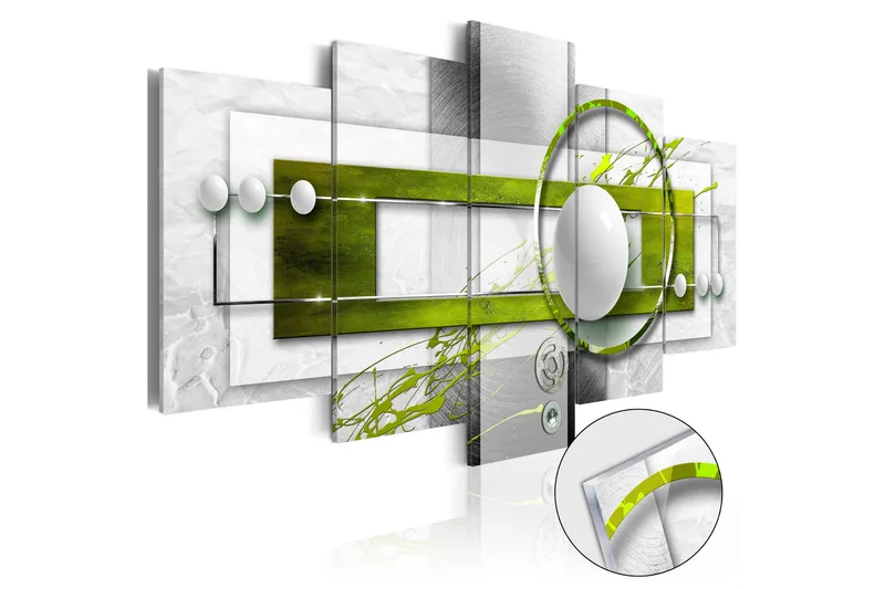 Artgeist sp. z o. o. Tavla På Akryl Green Energy 100X50 Grön