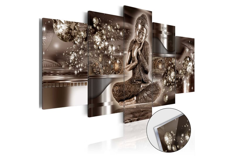 Tavla På Akryl Inner Harmony 100X50 Brun|Brons - Artgeist sp. z o. o. - Inredning & dekor - Tavlor & konst