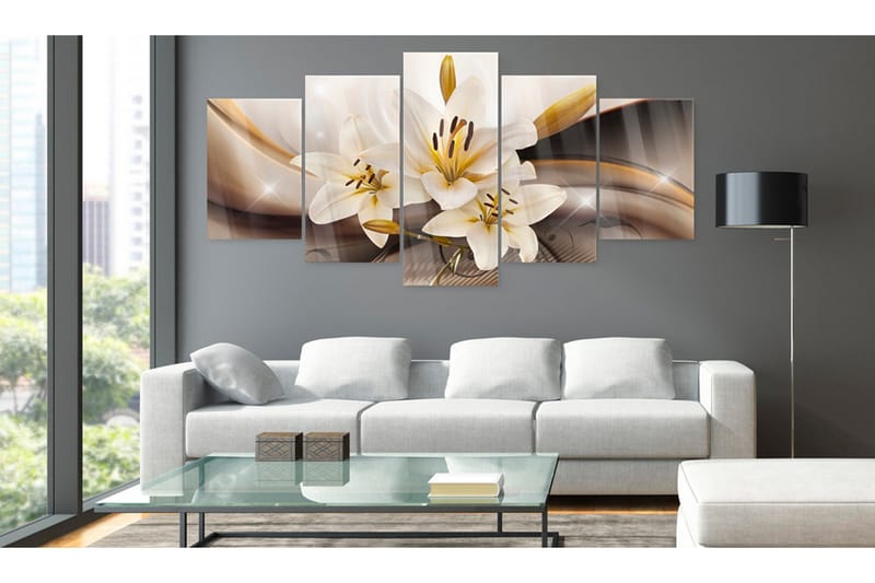 Tavla På Akryl Shiny Lily 100x50 - Artgeist sp. z o. o. - Inredning & dekor - Tavlor & konst