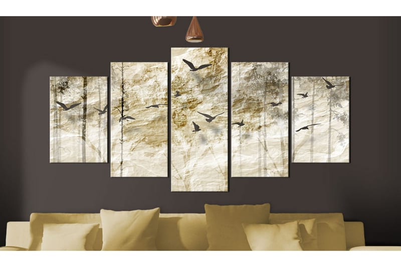 Tavla Paper Forest 100x50 - Artgeist sp. z o. o. - Inredning & dekor - Tavlor & konst - Canvastavla