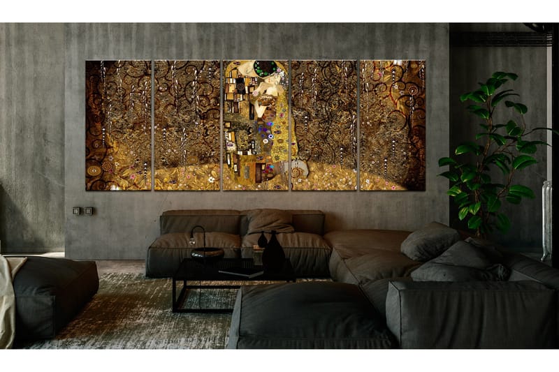 Tavla Passionate Kiss 200x80 - Artgeist sp. z o. o. - Inredning & dekor - Tavlor & konst - Canvastavla