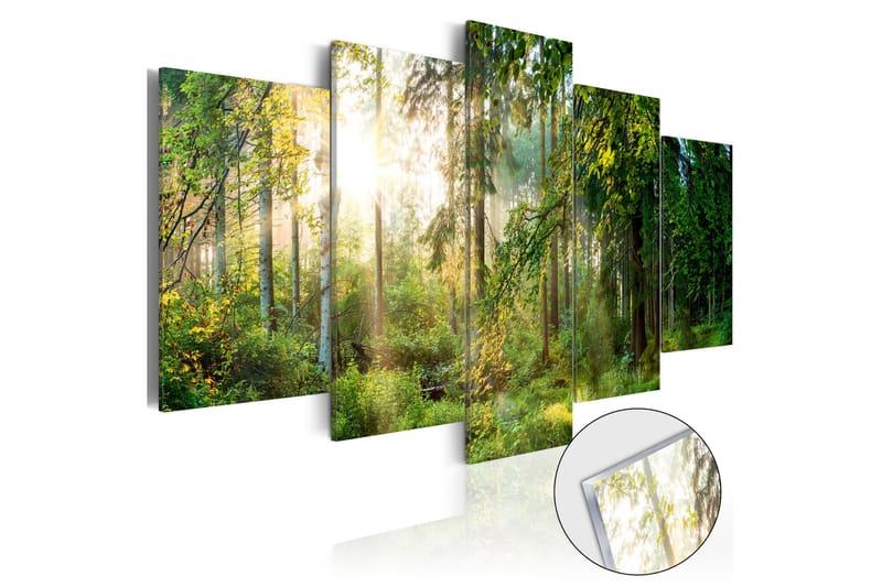 Tavla På Akryl Green Sanctuary 100X50 Grön - Artgeist sp. z o. o. - Inredning & dekor - Tavlor & konst