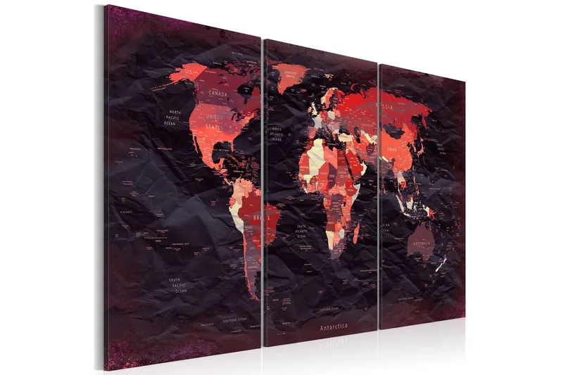 Tavla Plan Of The World 120x80, Artgeist sp. z o. o.