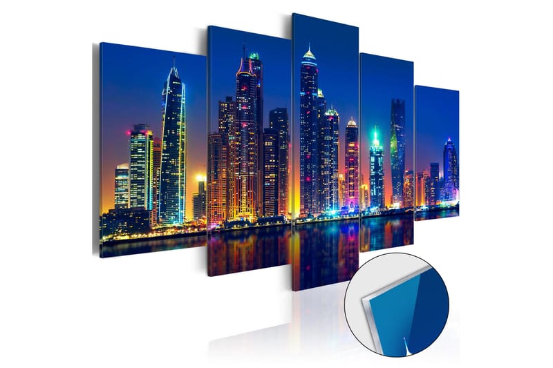 Tavla På Akryl Nights In Dubai 100x50, Artgeist sp. z o. o.