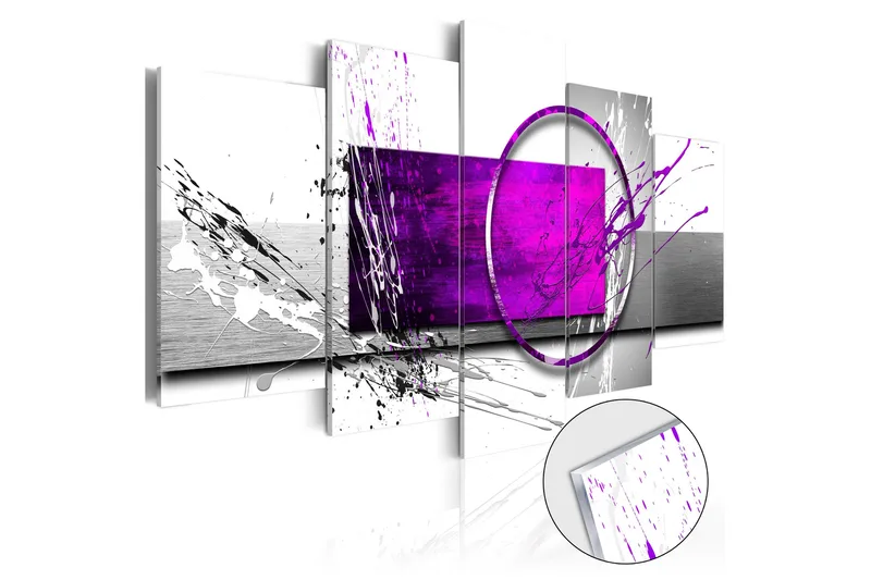 Tavla På Akryl Purple Expression 100x50, Artgeist sp. z o. o.