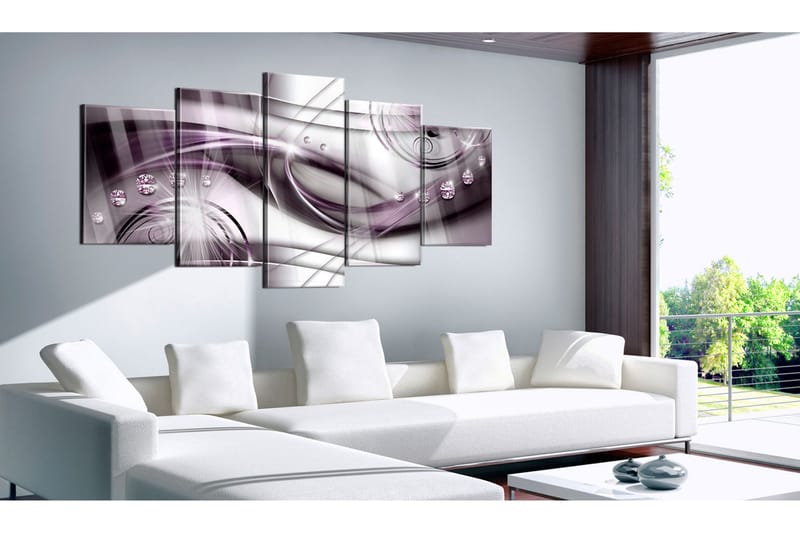 Tavla På Akryl Violet Glow 100x50 - Artgeist sp. z o. o. - Inredning & dekor - Tavlor & konst