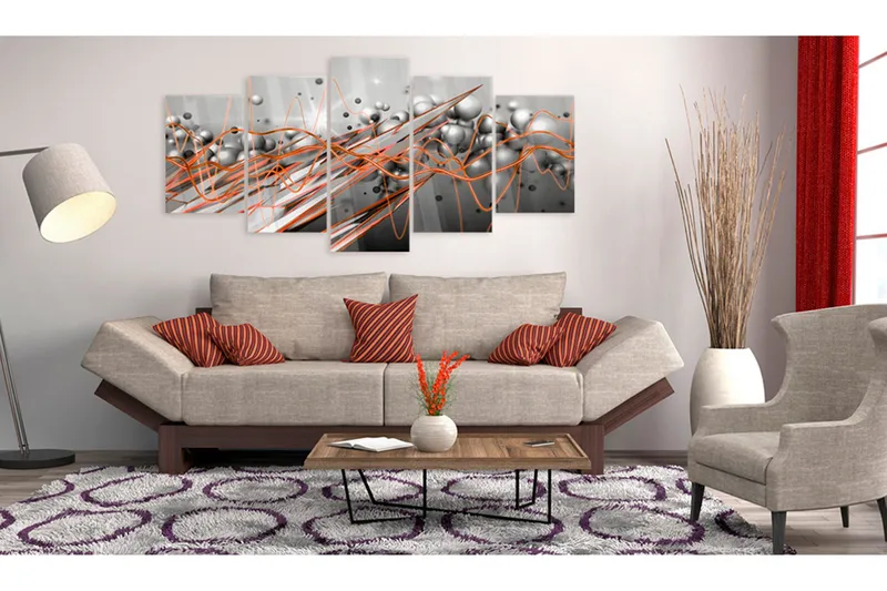 Tavla På Akryl Orange Stream 100x50 - Artgeist sp. z o. o. - Inredning & dekor - Tavlor & konst