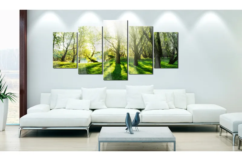 Tavla På Akryl Green Glade 100X50 Grön - Artgeist sp. z o. o. - Inredning & dekor - Tavlor & konst